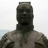 Statue at the Great Wall of China