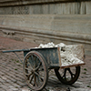 Wheelbarrow fixing a temple, China